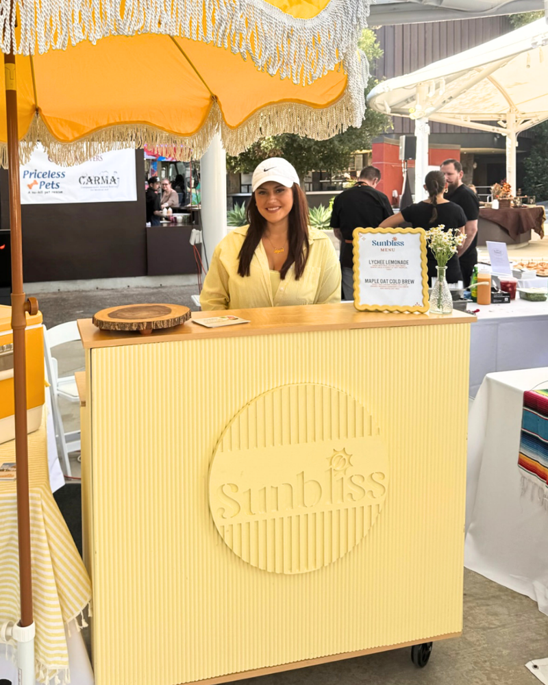 Sunbliss bar cart at an event